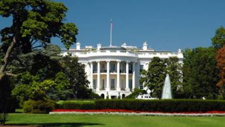 Das Weiße Haus in Washington, Amtssitz des amerikanischen Präsidenten