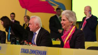 Marie-Agnes Strack-Zimmermann auf dem FDP-Bundesparteitag in Berlin