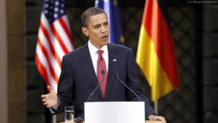 Barack Obama spricht in Dresden