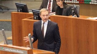 Christian Lindner spricht im Landtag NRW