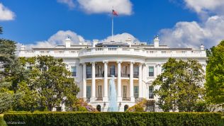 Das Weiße Haus in Washington, Amtssitz des amerikanischen Präsidenten