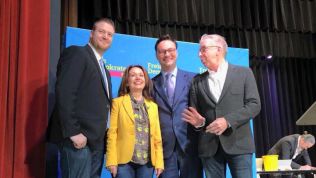 Der frisch gewählte Landesvorstand der FDP Saar