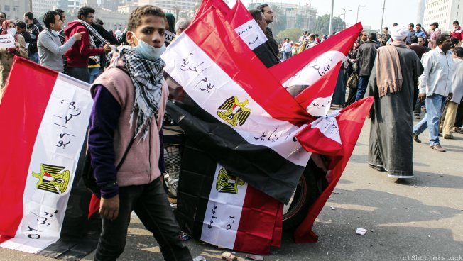 Kairoer Demonstranten (Bildquelle: STiftung für die Freiheit)