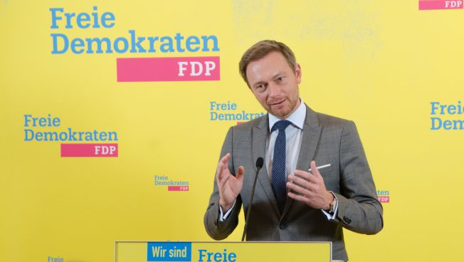 FDP-Chef Christian Lindner bei der Pressekonferenz 
