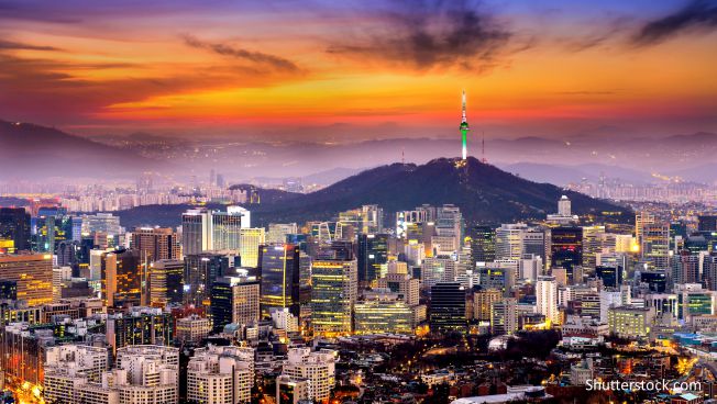 Die Skyline von Südkorea