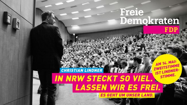 Das aktuelle Plakatmotiv der FDP NRW