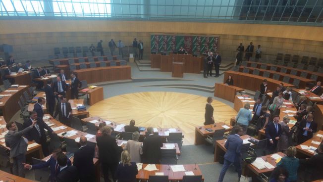Das Plenum im NRW-Landtag kurz vor der konstituierenden Sitzung