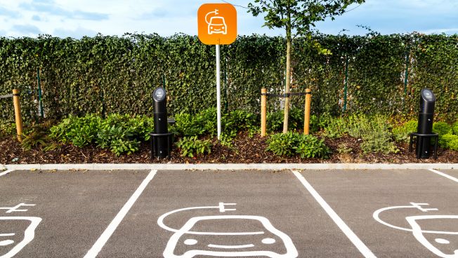 Parkplatz für E-Autos