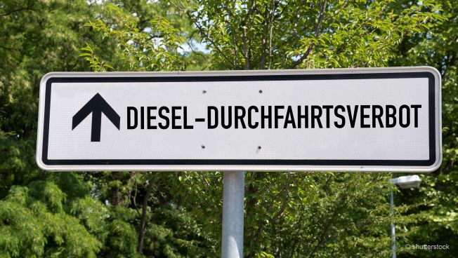 Diesel-Fahrverbots-Schild