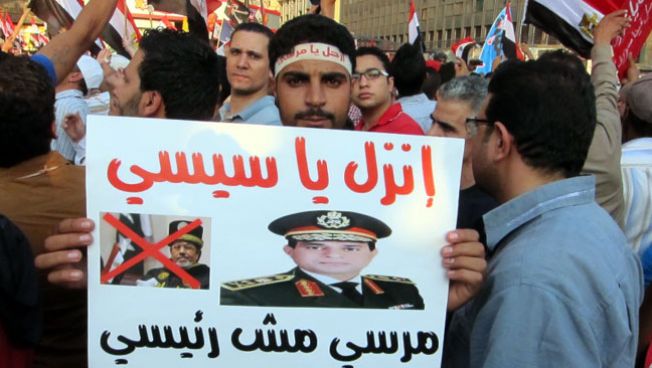Demonstranten in Kairo