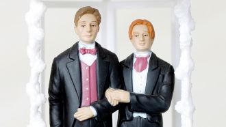 Hochzeitskuchenfiguren: Beides Jungs