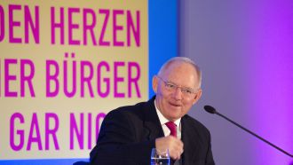Wolfgang Schäuble spricht