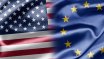 Flaggen der USA und der EU